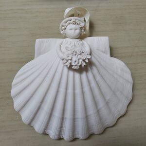 Margaret Furlong 5" Limited Ed The Faith Angel Shell Christmas Ornament 1995